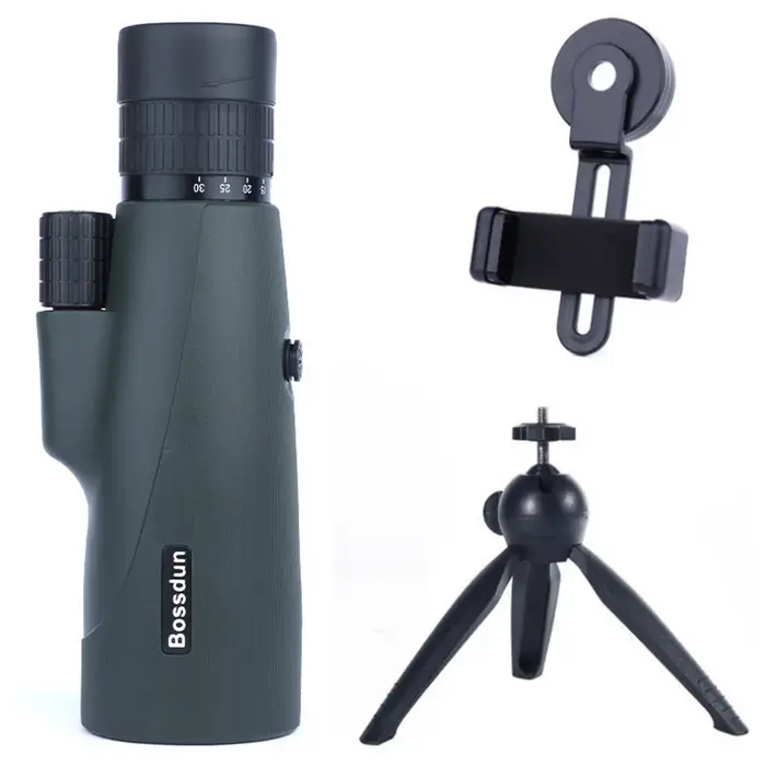 Monoculaire zoom 10-30x50mm avec prisme BAK4 longue portée scope chasse camping randonnée aventure extérieure