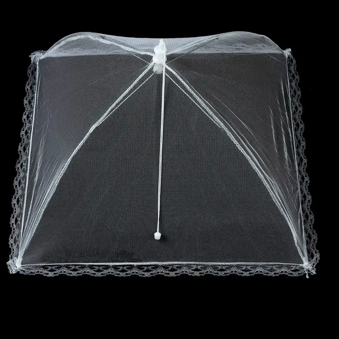 Couvertures alimentaires en maille, fournitures de cuisine pliables, anti-moustiques, couverture ali