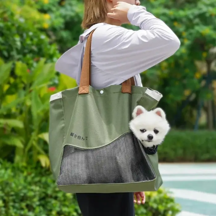 Sac de transport respirant pour animaux de compagnie, sac à main, sac à bandoulière, pour chiens et 