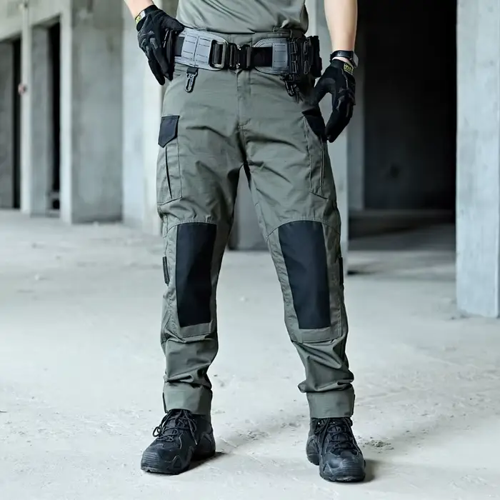 Pantalon cargo tactique résistant pour entraînement et chasse - Multi-poches et imperméable pour le travail