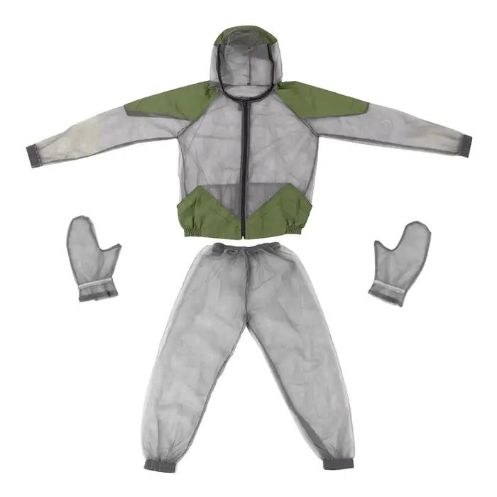 Veste d'extérieur anti-moustiques en maille à capuche, protection anti-insectes, pêche, chasse, camp