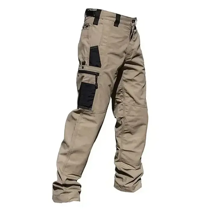 Pantalon de travail résistant homme multi-poches droit cargo outdoor jogging tactique printemps automne