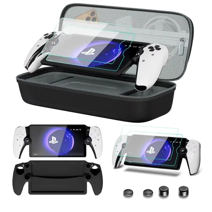 Accessoires 8 en 1 compatibles avec Playstation Portal, étui de transport pour PS Portal, housse de 