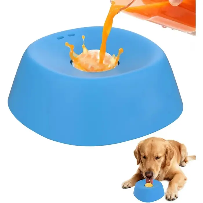 Bols à lécher pour chien anti-glisse en forme de boule, pour une alimentation saine et anti-étouffem