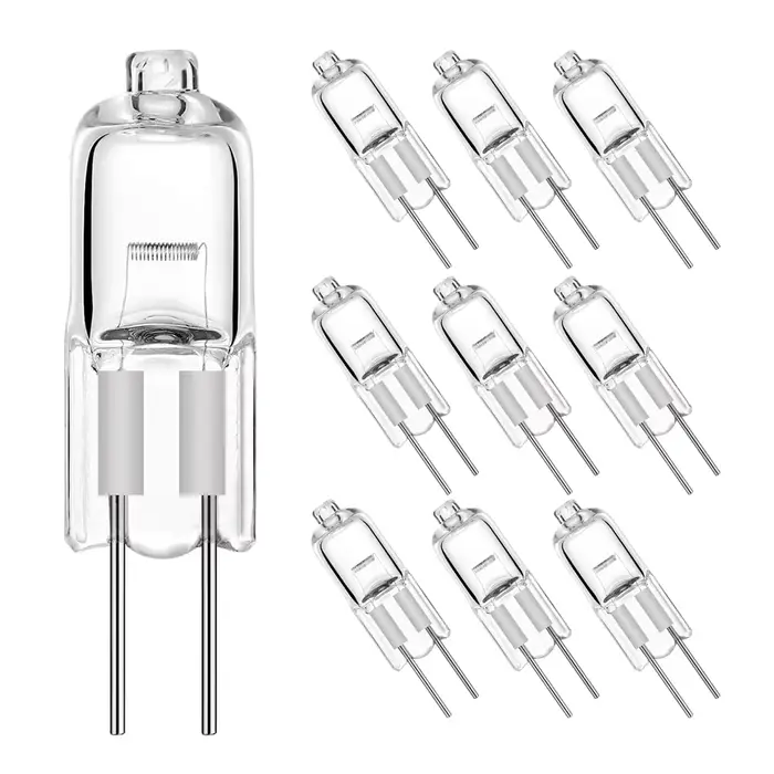 10 pièces G4 ampoule halogène 12V 5W 10W 20W 35W 50W G4 ampoules halogènes Globe lumineux Lot JC bi-