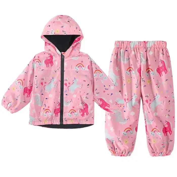 Ensembles imperméables de dessin animé pour enfants, ensemble de vêtements haut et bas pour garçons,