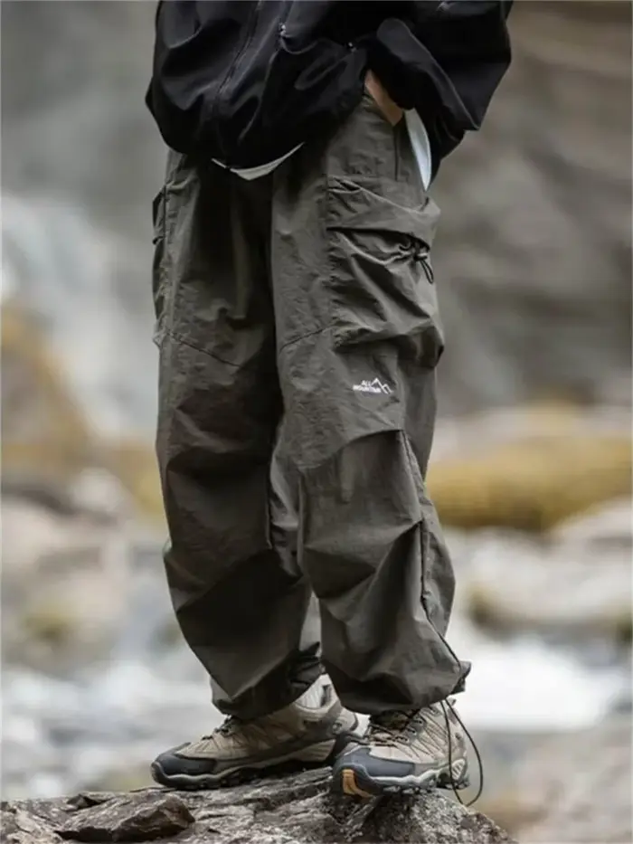 Pantalon de travail imperméable pour hommes, pantalon d'alpinisme Hip Hop, pantalon Harajuku décontr