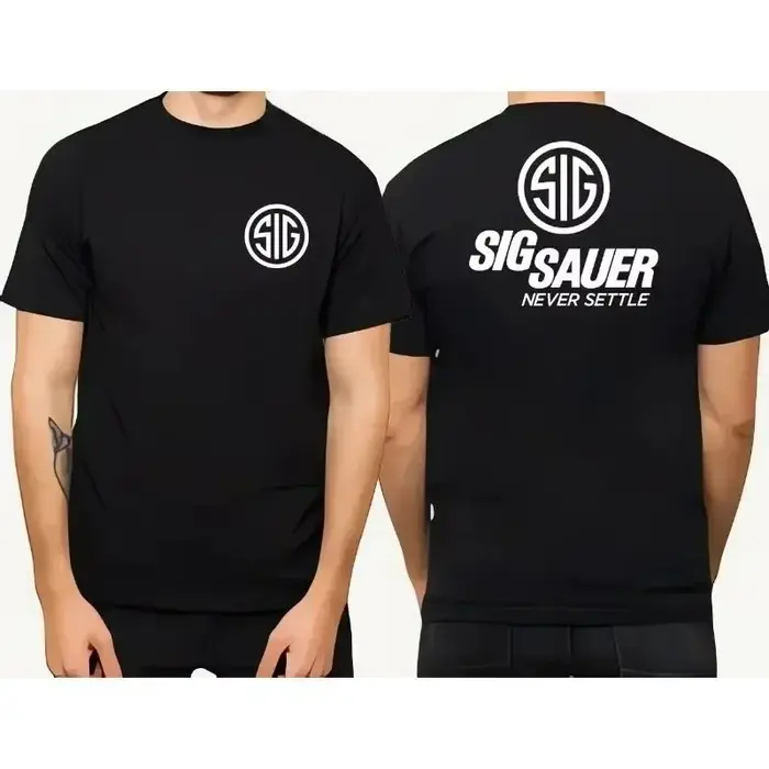 T-shirt décontracté pour homme, nouveau style été 2026, motif Sig Sur Gun, haute qualité, confortabl