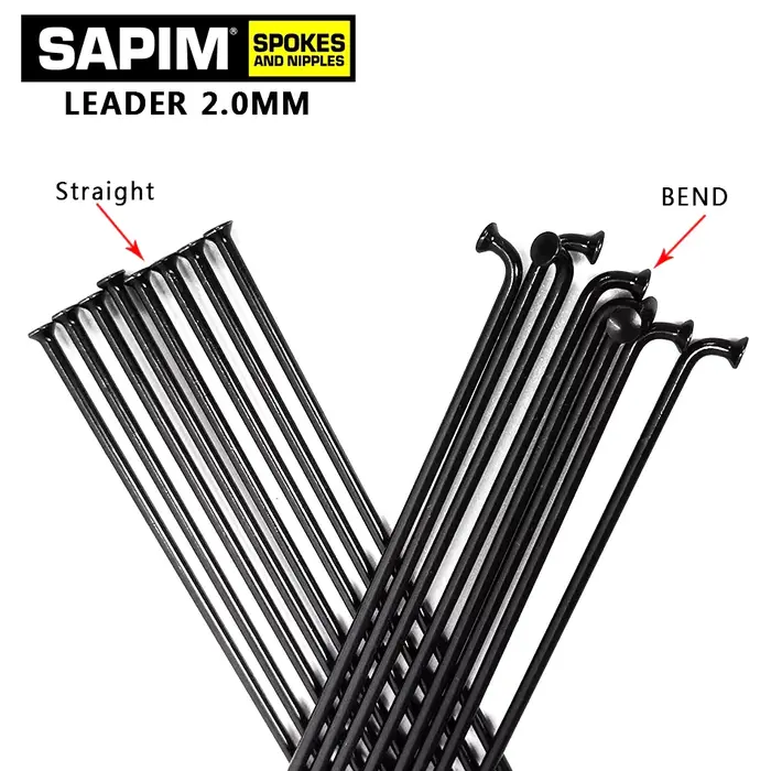 Sapim – rayons de vélo 2.0 ronds et droits, pièces de rechange pour bicyclettes