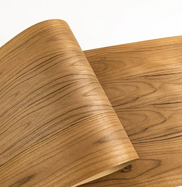 Longueur: 2,5 mètres largeur: 580mm d'épaisseur: 0,25mm placage de bois naturel avec feuilles de pla