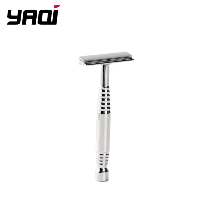YAQI Romulus – rasoir de sécurité pour hommes, lame AC en acier inoxydable 316, poli, à un seul bord