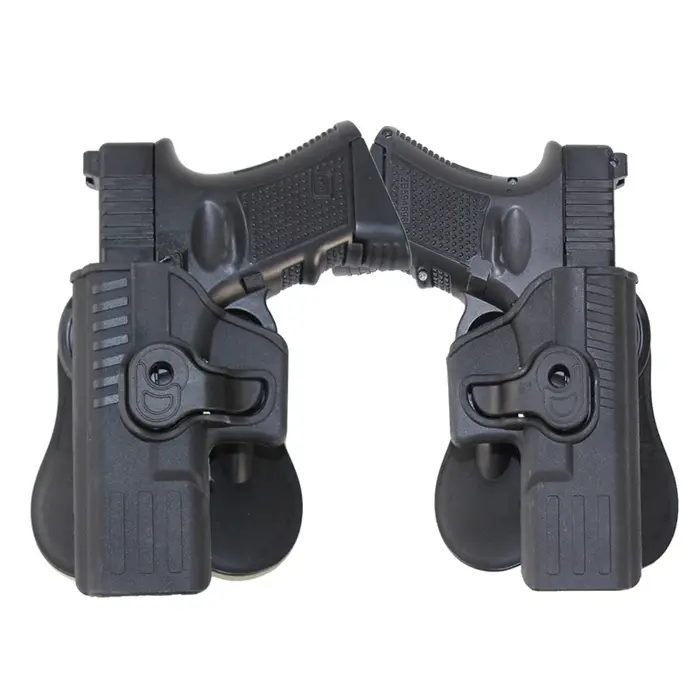 Étui tactique pour pistolet droit/gauche pour G17 19 9MM Chasse Verrouillage rapide Ceinture