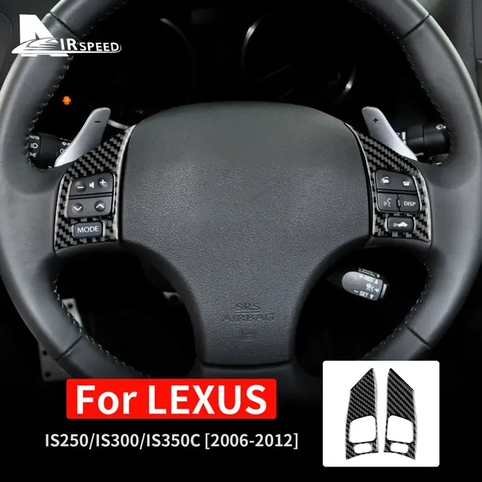 Autocollant en Fiber de carbone véritable et souple, pour Lexus IS250 300 350C 2006 2007 2008 2009 2