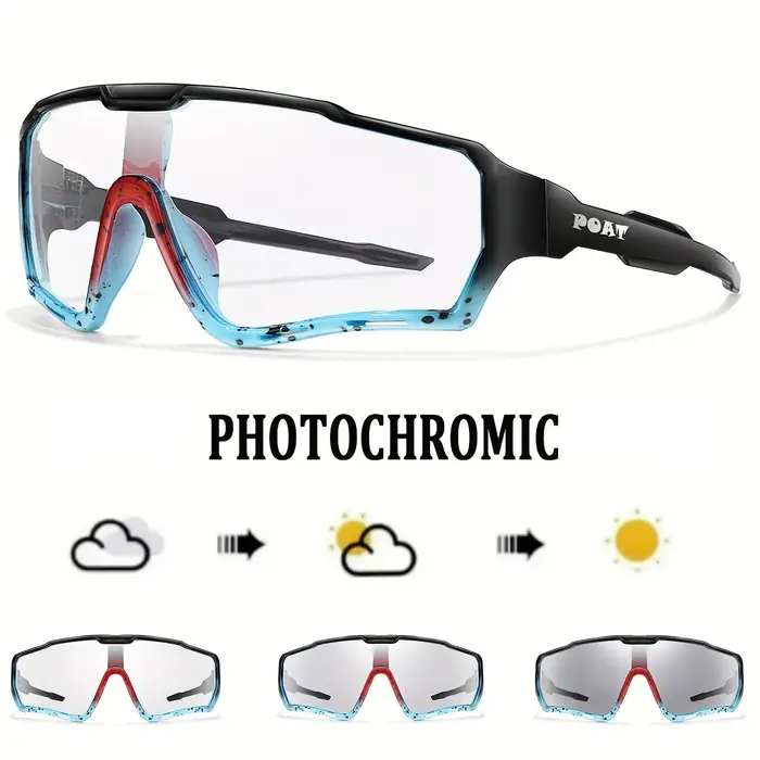 POAT tout nouveau Style lunettes de soleil photochromiques sport hommes femmes vtt vélo lunettes de 