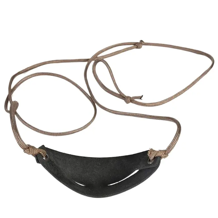 Lance-pierre en cuir de style ancien pour les sports de plein air, le camping, la randonnée, la chas