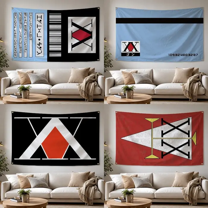 Drapeau extérieur Hunter × Hunter Hunter License pour la maison