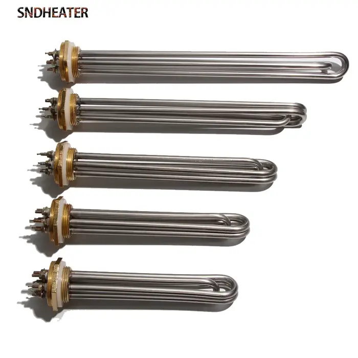SNDHEATER 110 V/220 V/380 V résistance de chauffe-eau à Immersion industrielle DN32/DN40/DN50 tuyau 