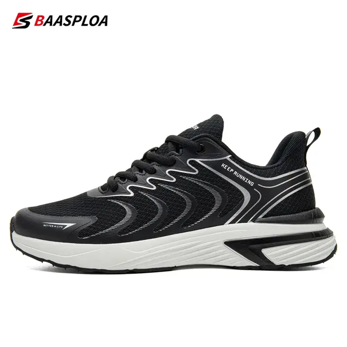 Baasploa – chaussures de course pour hommes, chaussures de sport de plein air, légères, en maille re