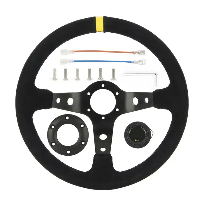 Volant de voiture universel 350mm 14 pouces, jeu de course à dérive, PCD 70mm pour Logitech G29 G920