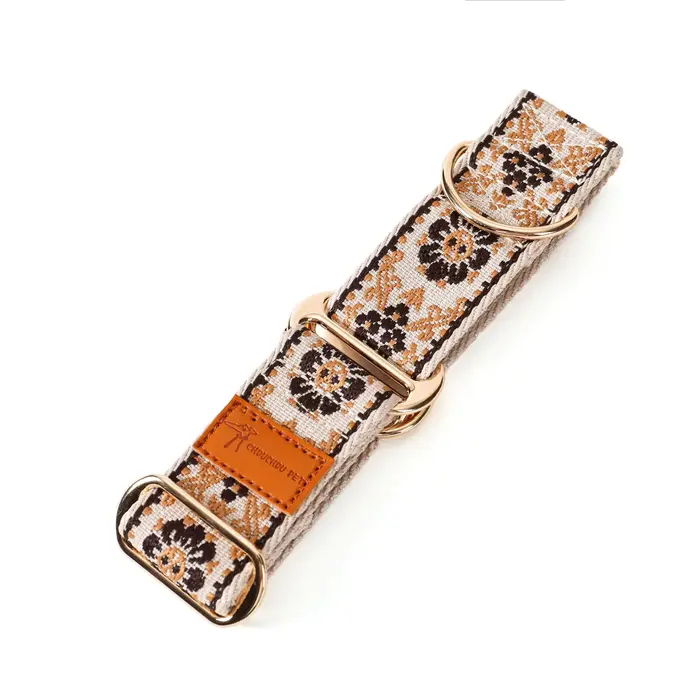 Collier pour chien de style ethnique chinois, collier martingale pour lévrier, réglable, beau, pour 
