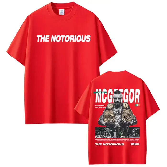 T-shirt The Notorious Conor McGregor Merch pour hommes, vêtements à la mode gothique rétro des année