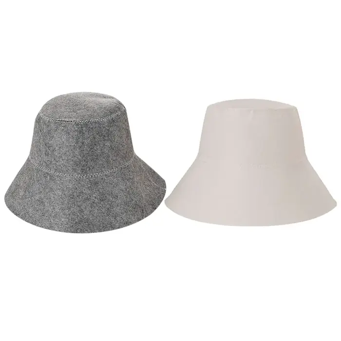 Chapeau de Sauna en feutre Anti-chaleur, casquette russe épaisse en feutre de laine, bonnet de douch
