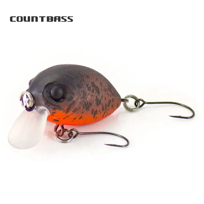 COUNTBASS appât flottant à manivelle 32mm 3.6g (1.26 ''0.13oz) plongée 0.2-0.5M pêche en plastique W