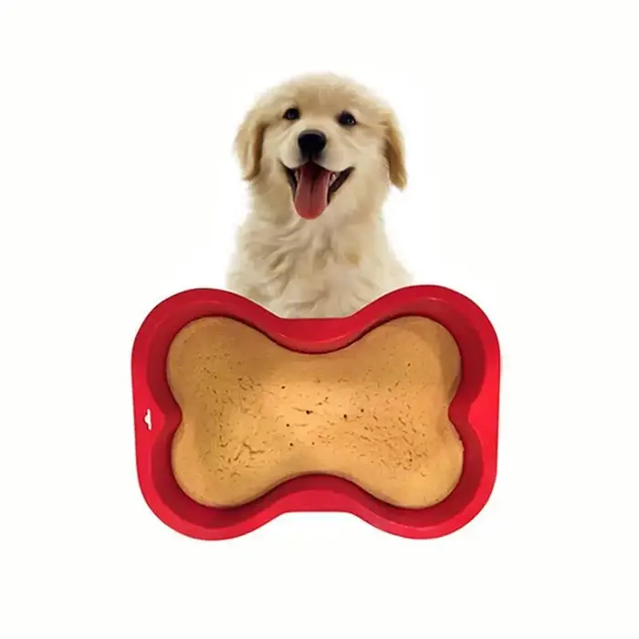 Moule à gâteau en Silicone antiadhésif en forme d'os de chien