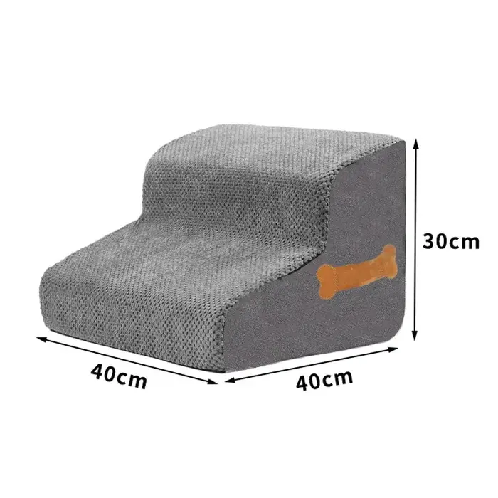 Rampe d'escalier pour chiens pour lits hauts, marches pour animaux de compagnie en mousse haute dens