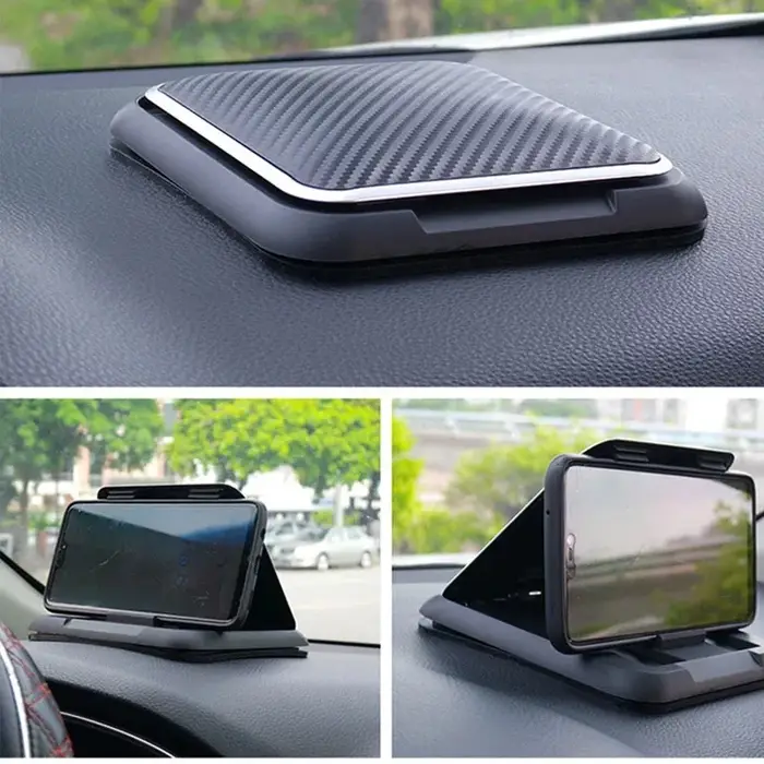 Support universel de téléphone pour tableau de bord de voiture antidérapant en Silicone, ventouse ré