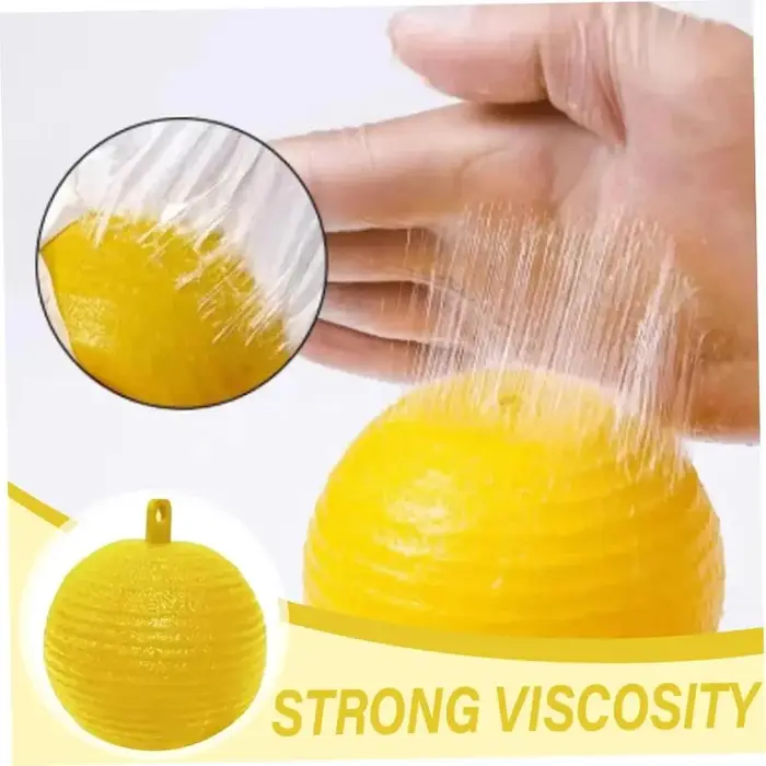Piège à insectes volants d'extérieur en forme de boule pour mouches à fruits, abeilles, guêpes, moustiques – Boule collante pour le contrôle des nuisibles de jardin en été