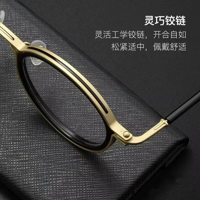 Shatar haute qualité rétro cadre rond lunettes de lecture hommes femmes mode Punk métal Anti lumière