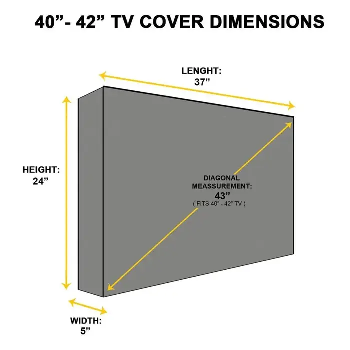 Housse de protection pour télévision d'extérieur