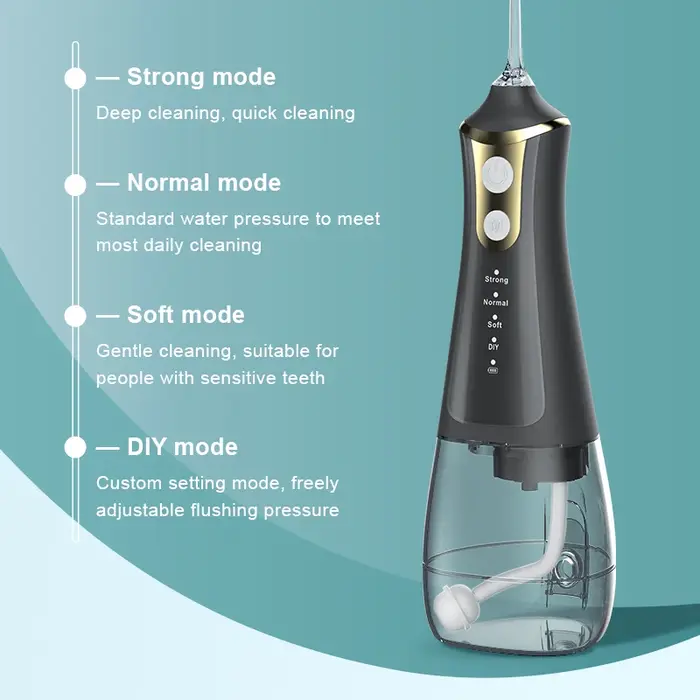 Irrigateur dentaire Xiaomi, mode DIY, 5 jets, irrigateur à eau, nettoyage buccal, machine à laver la