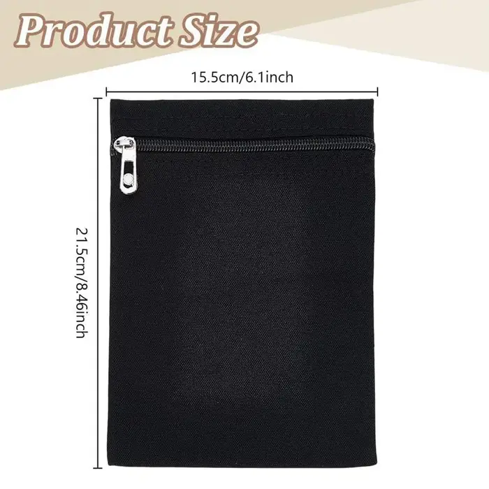 Poches de sécurité pour vêtements, poche zippée à coudre, poche antivol cachée pour veste, pantalon,