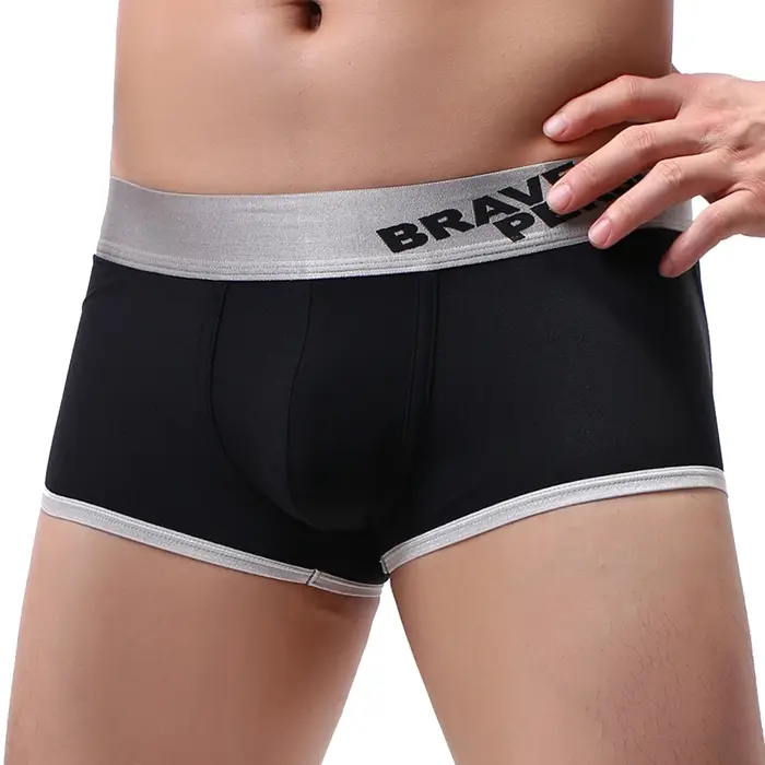 Sous-vêtements tendance pour hommes, culottes taille basse, boxers doux et respirants