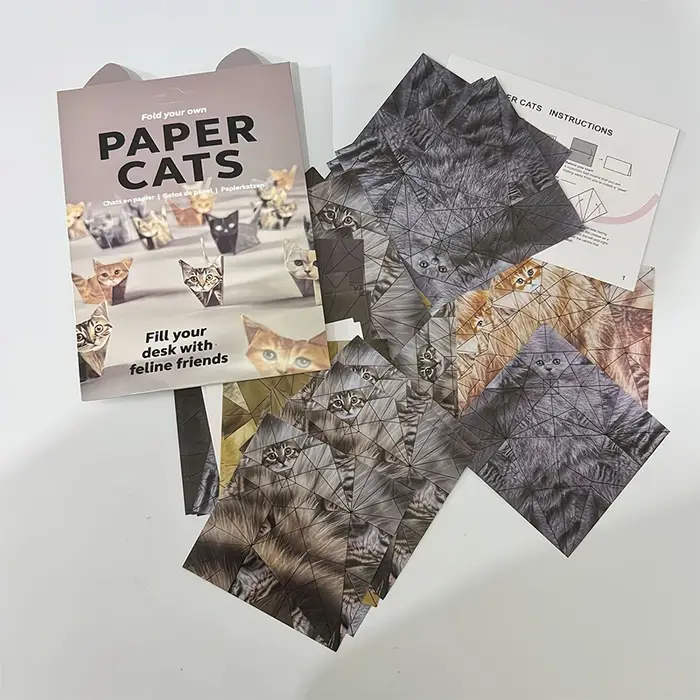 Kit d'origami animaux DIY – Ensemble de papier créatif pour pliage d'animaux pour la décoration inté