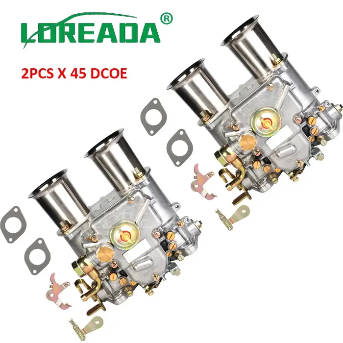 2 pièces X 45 DCOE Weber carburateur Carb Assy pour 152G double starter 19600.060 19600.017 4 Cyl 6 