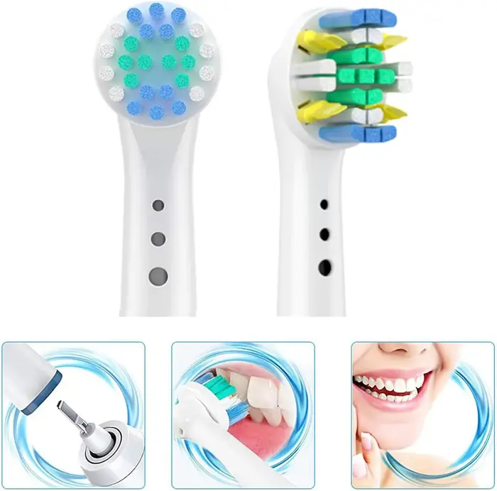 Tête de brosse à dents électrique remplaçable, 4/8/12/16/20 pièces, Compatible avec Oral-B blanc, pu