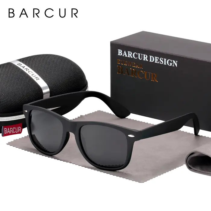 BARCUR lunettes rétro hommes lunettes de soleil Vintage mode classique marque lunettes femmes lunett
