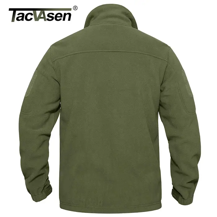 TACVASEN Veste polaire pour homme douce et chaude coupe-vent manteau zippé complet poches zippées mu