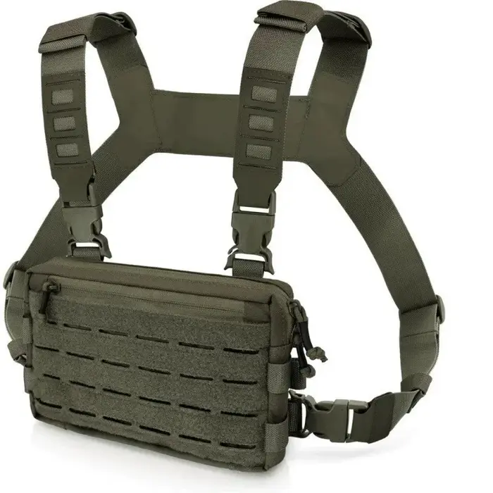 Sac de poitrine tactique pour hommes, sac de poitrine de course avec boucle frontale, sacs de poitri
