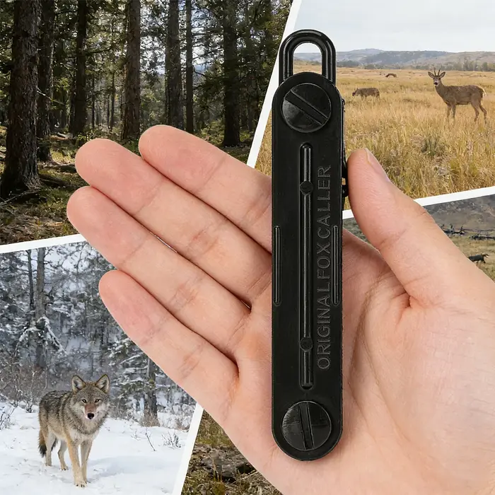 Appel prédateur renard noir - sifflet portable avec son de détresse lapin réaliste pour lamping