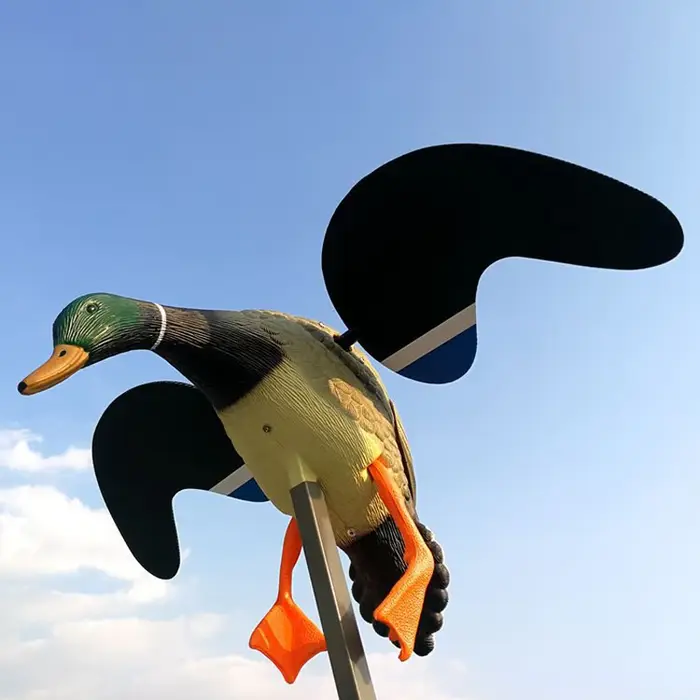 Canard volant télécommandé réaliste - Leurre de chasse simulation parfaite avec tige support