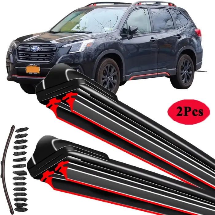 Balai d'essuie-glace en caoutchouc Double, pour Subaru Forester SUV SF SG SH AWD 1997 2002 2005 2006