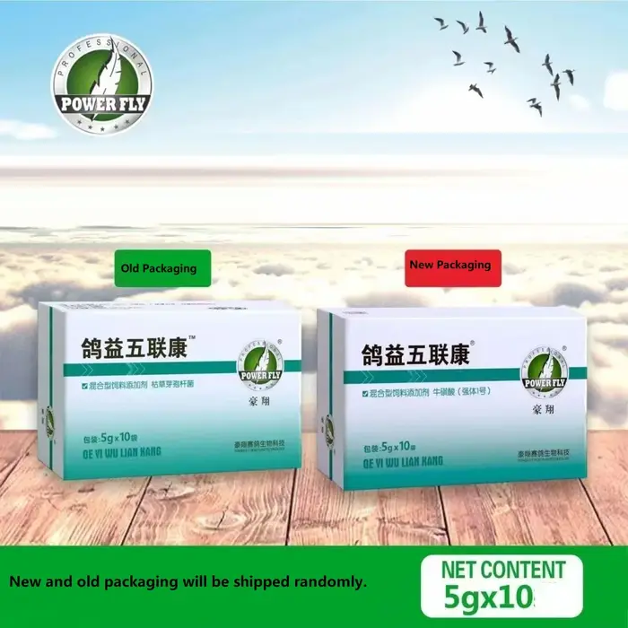Pigeon Multi-Viral & Prévention bactérienne (Adenovirus, Maladie de Newcastle, Salmonella, Chlamydia