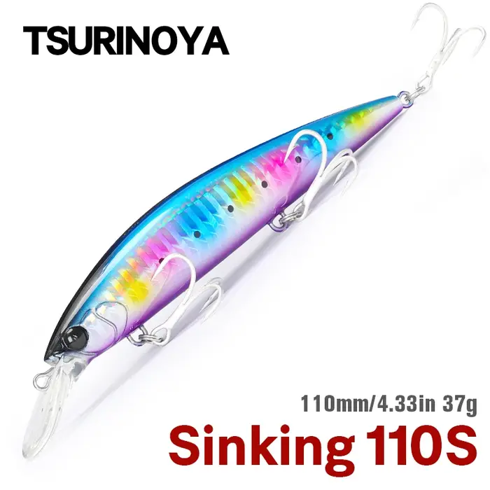TSURINOYA 110mm 37g vairon coulant Max 80m leurres de pêche longue coulée pêche en mer appât dur art