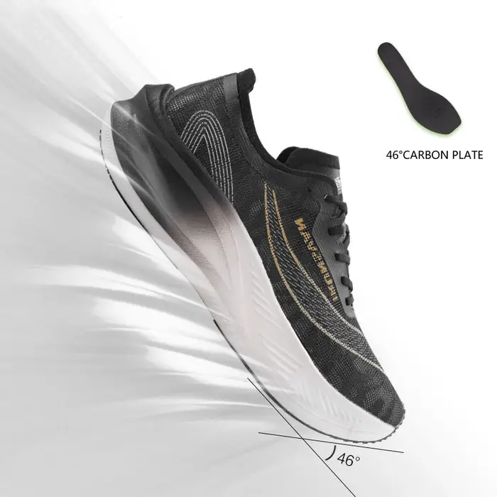 IRUNSVAN Original plaque de carbone Marathon chaussures de course hommes professionnel Stable soutie