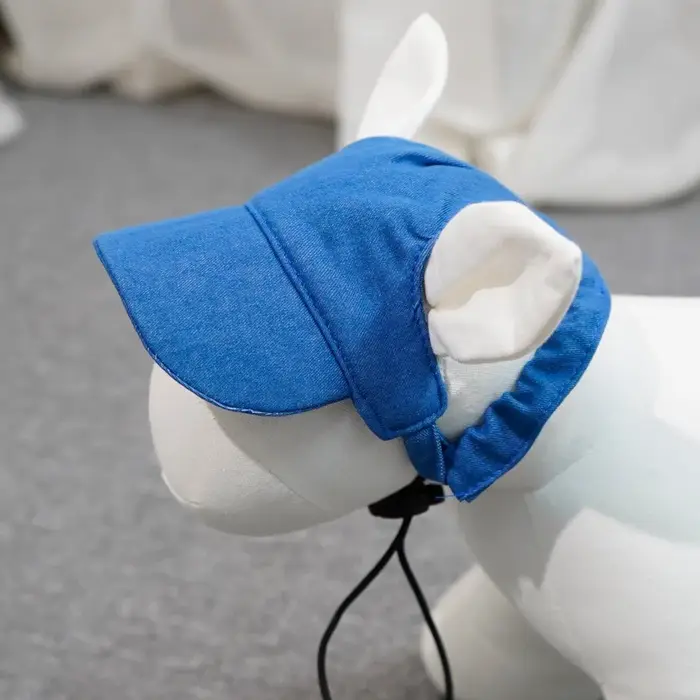 Casquette de baseball ajustable pour chien avec trous pour les oreilles, protection solaire, visière