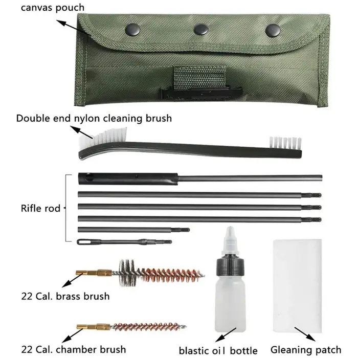 AR série 15 M16 tuyau brosse métal nettoyage M4 outil complet pistolet Kit accessoires de chasse Aк 